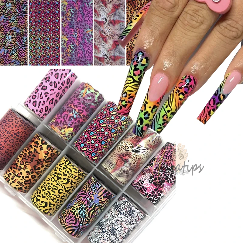 100x4cm Design Nail Art Transfer Foils for Transfer Paper Stickers Adhesive Nails Wraps Sliders DIY Decals Nail Art Decoration