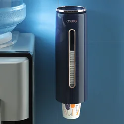 Wall - Mounted Automatic Cup Dispenser with Removable Holder (Blue)