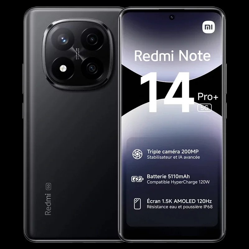 スマートフォン本体 Redmi Note 14 ( NFC) Black 8GB/256GB Xiaomi Redmi Note 14 5G Black (8GB / 256GB) - Mobile phone