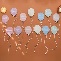 Newborn Balloon Acrylic Photography Props Newborns Photography Accessories Baby Gift Birth 13 Color Birthday Milestone Gifts 1