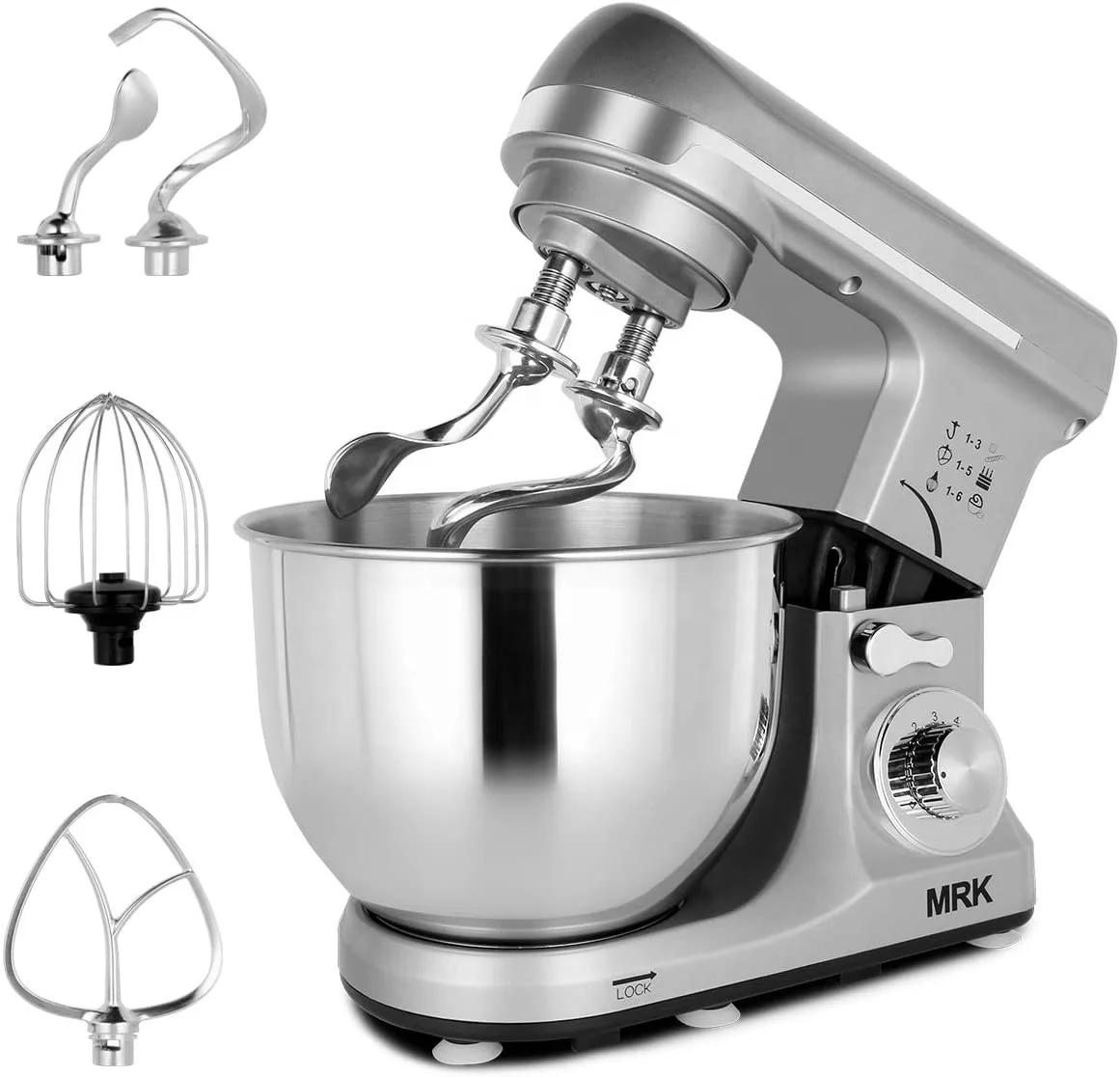 Stand Mixer 5L 1000W Electric Dough Mixer Kitchen 8 Speed Tilt-Head Cake Food Mixer