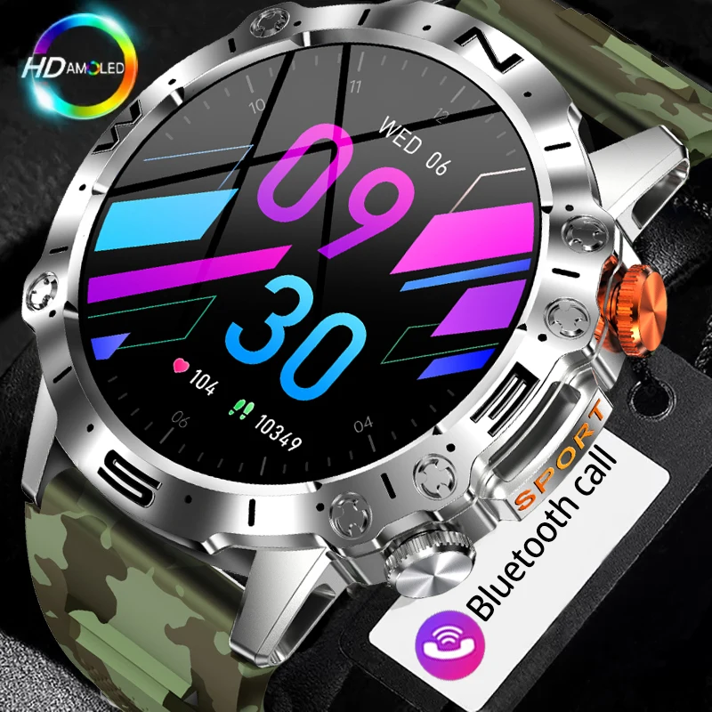 

2024 Bluetooth Call Smart Watch Men 466*466 AMOLED 1.43 Inch Screen Heart Rate Blood Pressure Smartwatch Outdoor Sports Watches