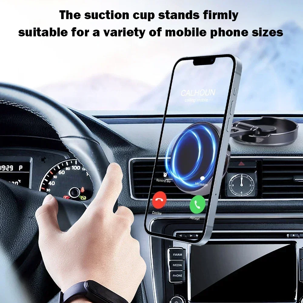 Magnetic Car Phone Holder Strong Zinc Alloy Mount