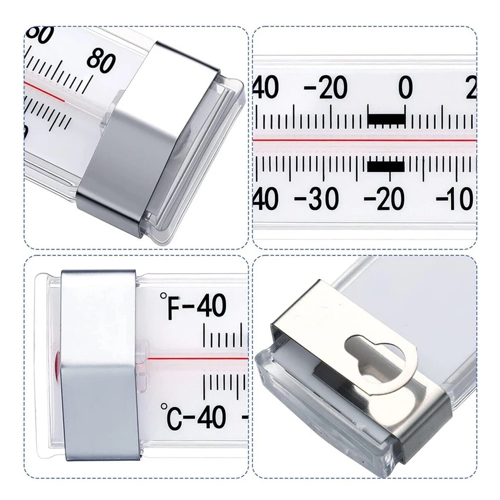 Description Picture 6 of itemRefrigerator Freezer Thermometer Fridge Refrigeration Temperature Gauge Wall Hanging Thermometer Freezer Versatile Unit Count