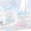 Cute Photocard Holder Keychain Badge Holders,3 Inch Photocards Holder Protective Sleeves Id Case Holder 1