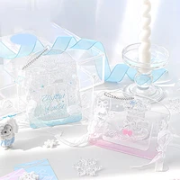 Cute Photocard Holder Keychain Badge Holders,3 Inch Photocards Holder Protective Sleeves Id Case Holder 1