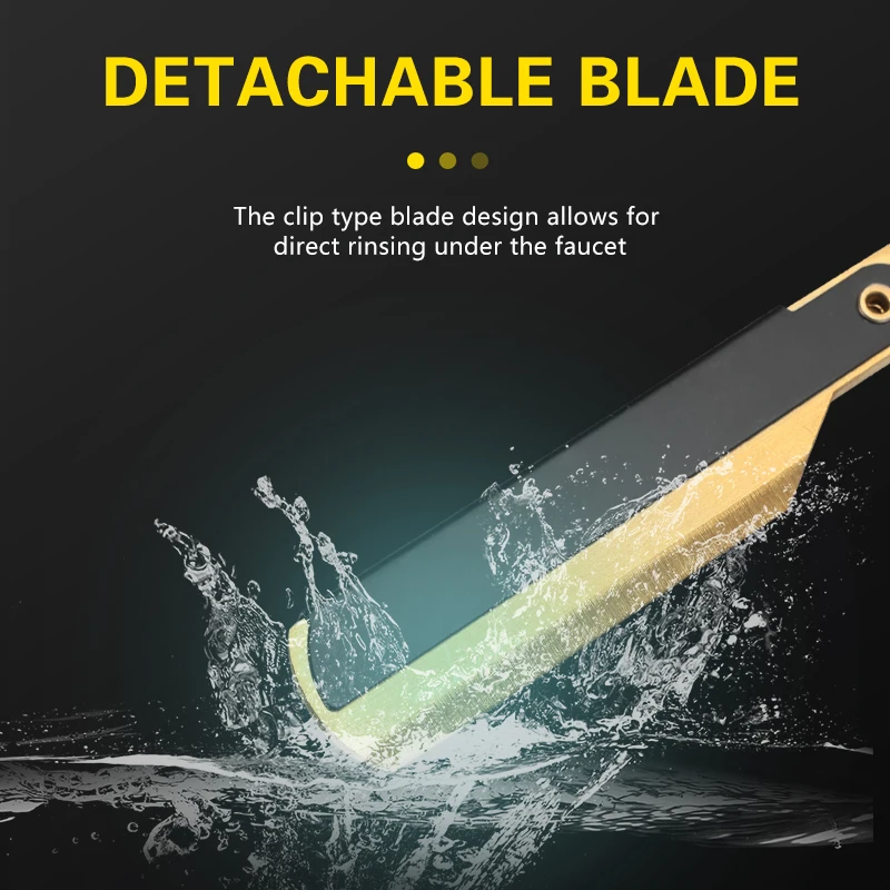 Classic Manual Shaving Straight Razor for Men Stainless Steel Barber Folding Knife Hairdresser Tool 5
