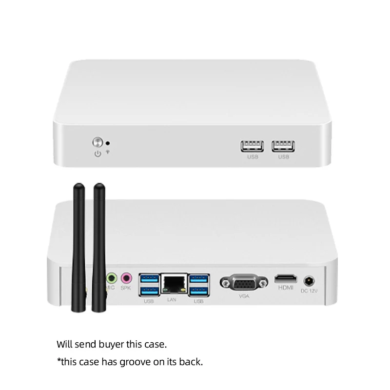 XCY Mini PC Computer Intel Core i7 7500U i5-6200U 3317U Processor Windows 10 pro Linux Gaming PC 4K UHD HTPC VGA WiFi Desktop pc