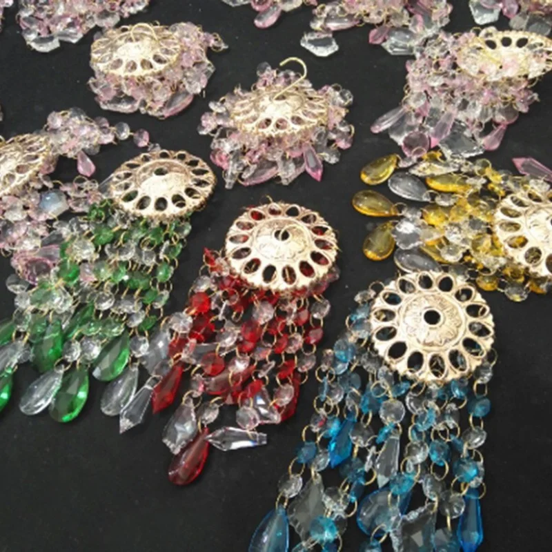 Crystal Color Colorful Pendant Glass Wind Chimes 3