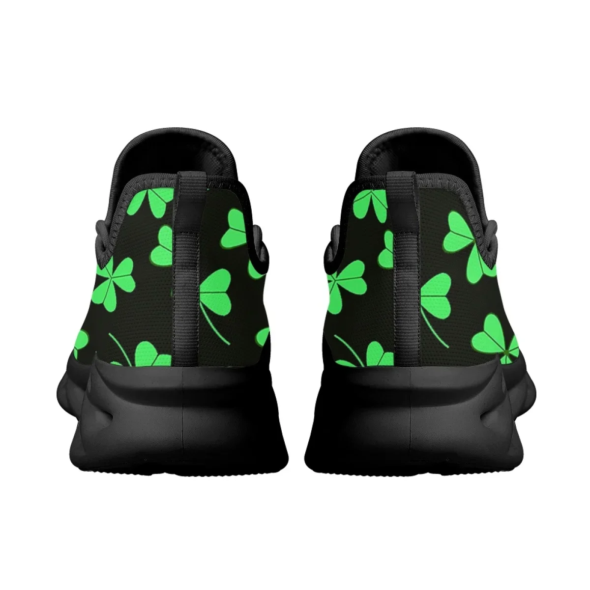 St. Patrick's Day Shamrock Design Cool Platform Shoes Comfortable Breathable Vulcanized Shoes Fashion Casual Ladies Sneakers