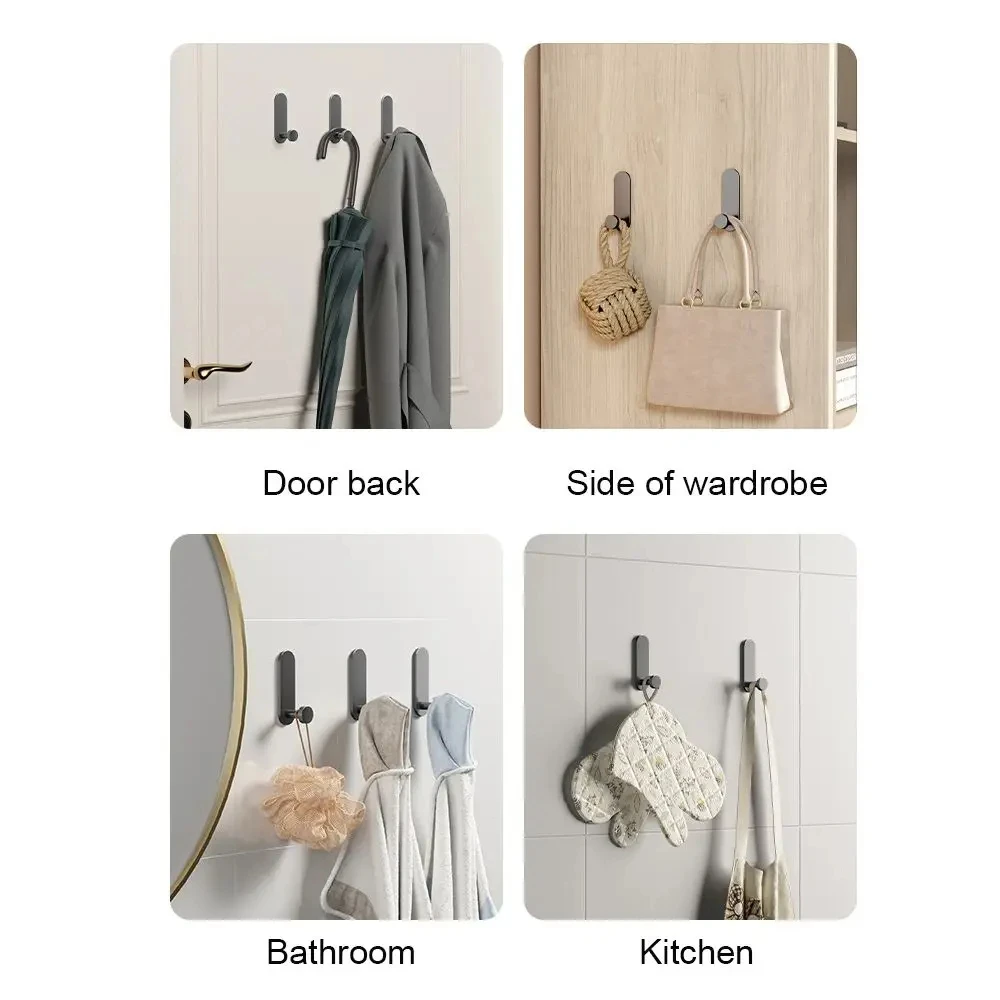 2-6 stuks roestvrijstalen badjashaken met superlijm, muurhaak, handdoekhouder, badkamer- en keukenbeslag, hangerhaak_voghion.com