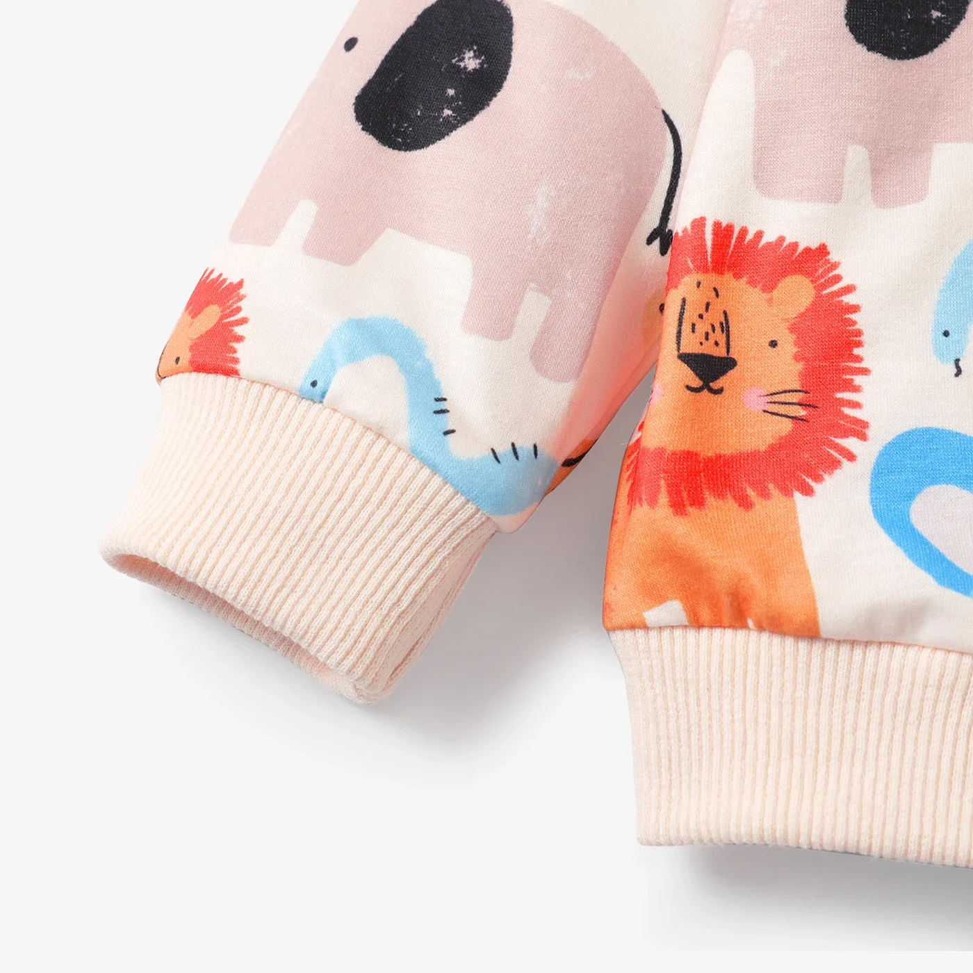 Long Sleeve Animal-Print Zippered Coat for Baby Boy-Medium Thickness Full print Animal pattern Casual/Outdoor PatPat
