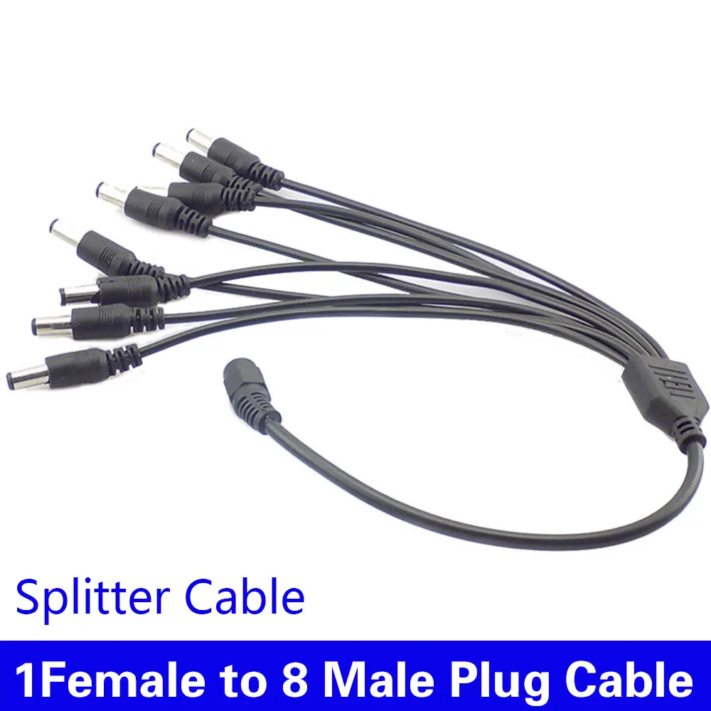 HKIXDISTENewArrivedHighQuality8WaysSplitterDCPowerCable