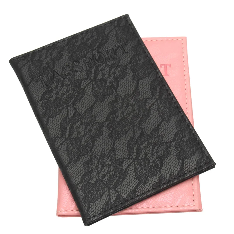 Lace Passport Holder Leather PU Passport Book English PASSPORT