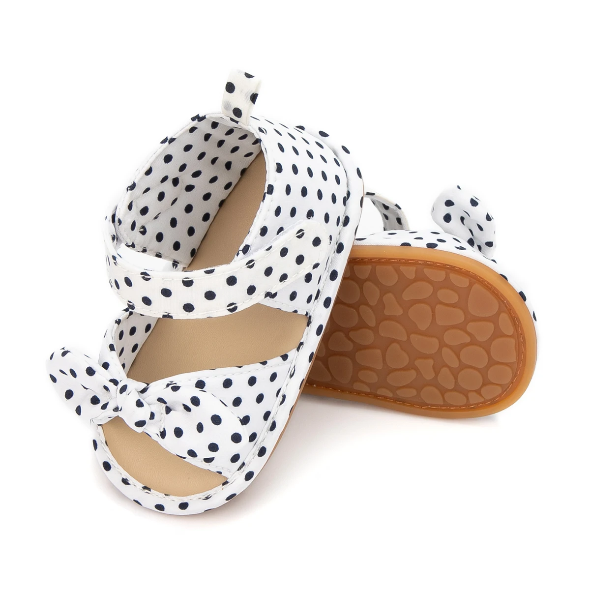KIDSUN Summer Baby Shoes Boys Girls Garden Sandals Color Bowknot Rubber Sole Anti-slip Flat Toddler First Walker kids shoes kids sandals baby sandals