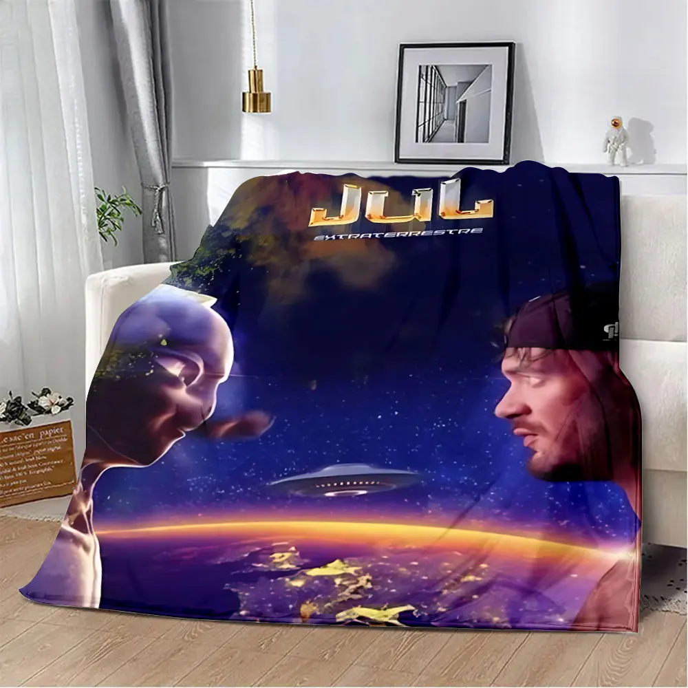 Rapper Jul  Printed Blanket Picnic Blankets Warm Blanket Soft and Comfortable Blanket Home Travel Birthday Gift 3