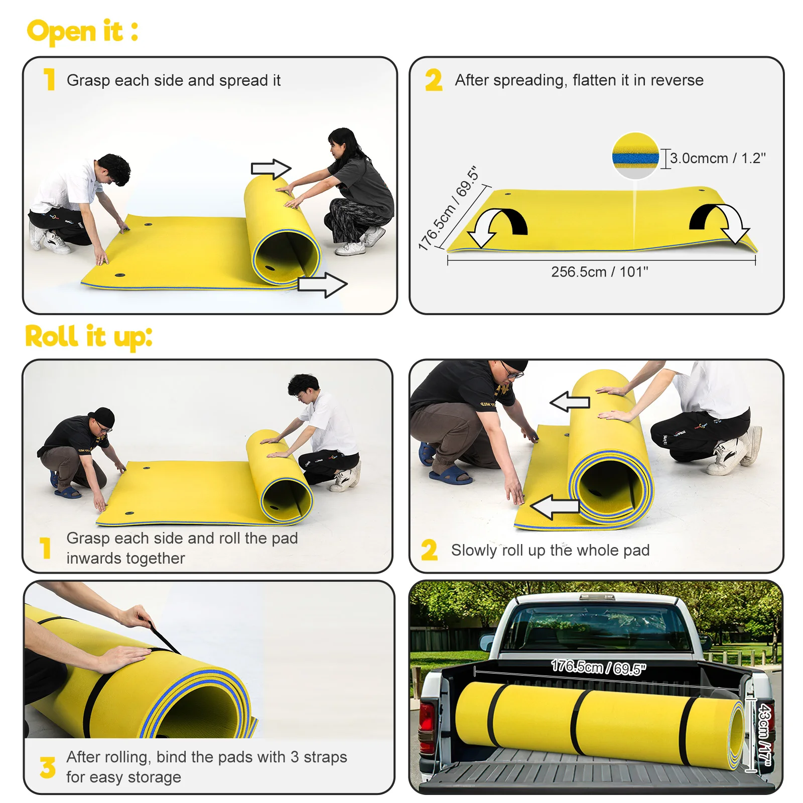 Floating Foam Water Pad for Swimming and Water Activities