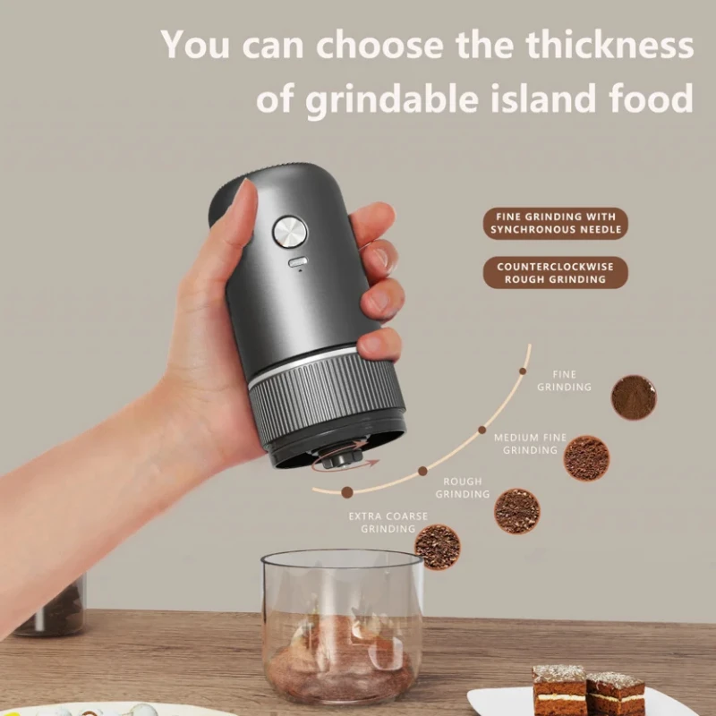Xiaomi Youpin Electric Coffee Machine Portable One-button Start Automatic Power Off Rechargeable Small Coffee Bean Grinder New