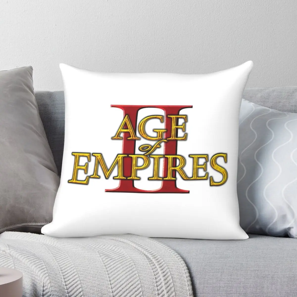 

Age Of Empires 2 Logo Square Pillowcase Polyester Linen Velvet Printed Zip Decor Pillow Case Home Cushion Cover