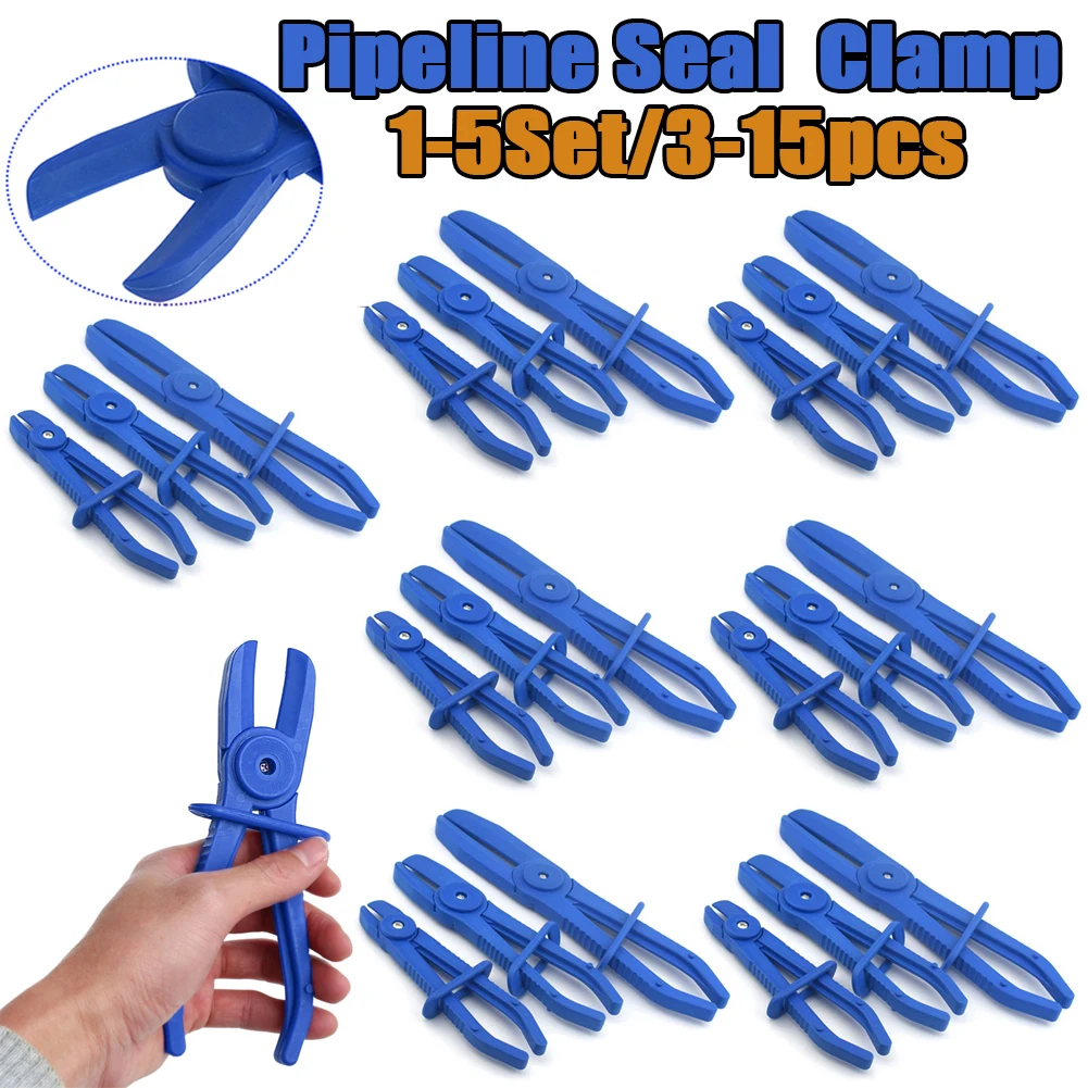 Nylon Hose Clamp Tool Brake Fuel Hose Pipe Water Line Clamping Pliers for Car Repair Hand Removal Tools 3pcs Automobiles Parts hose clamps pipe clamps plastic clamps