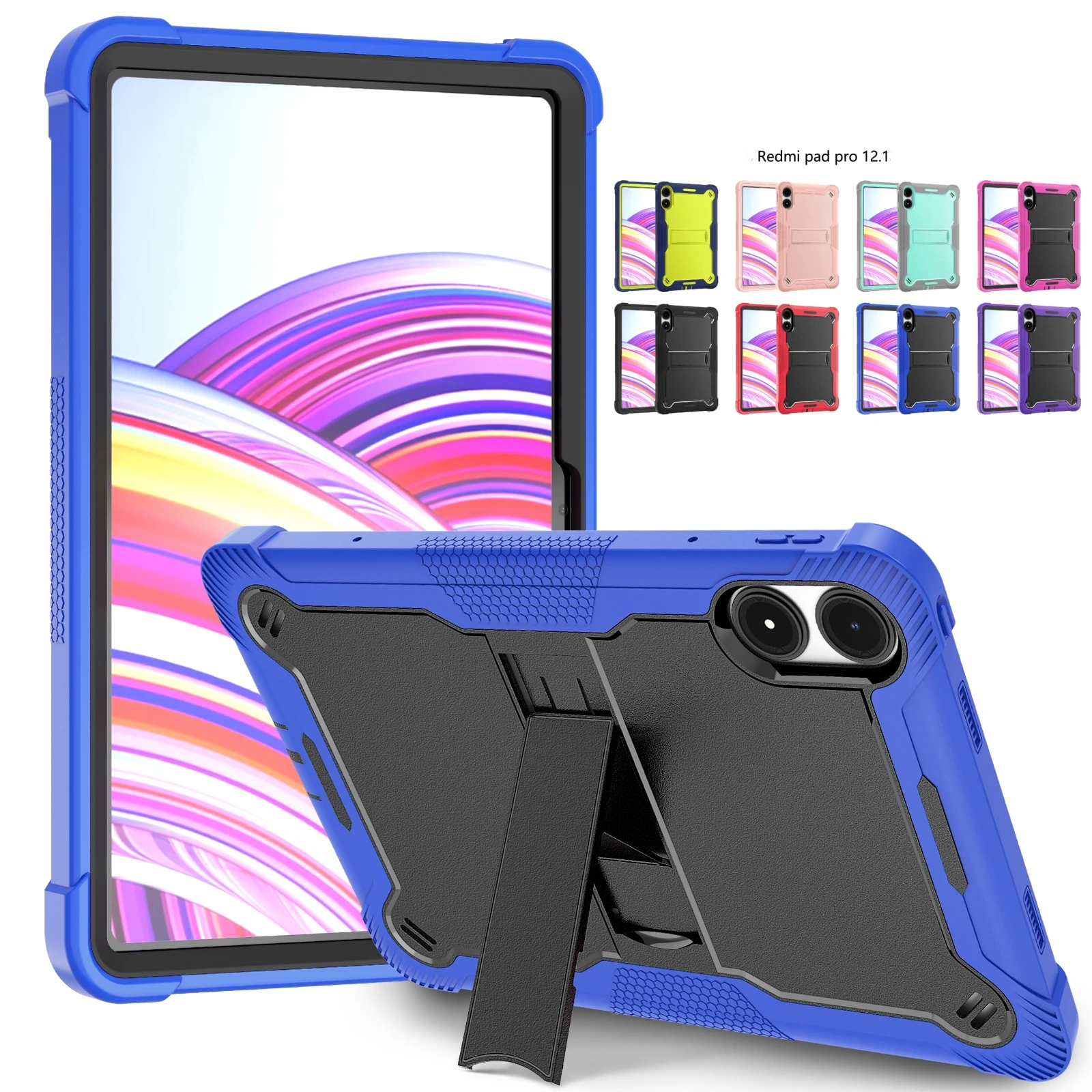 Shockproof Armor Stand Case for 12.1 Kids Tablet – Durable Hard Shell with Kickstand