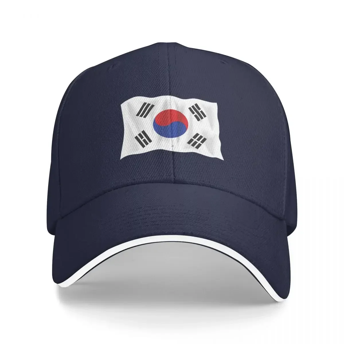 

South Korean Flag South Korea Seoul Baseball Caps Snapback Fashion Baseball Hats Breathable Casual Outdoor Unisex Polychromatic