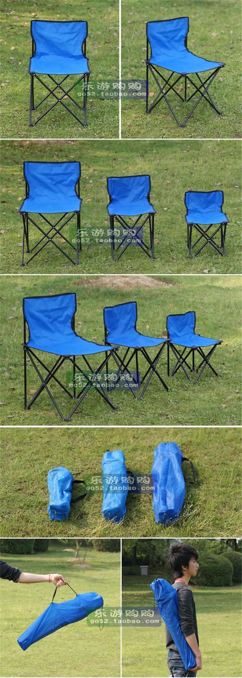 CHAISE DE CAMPING PLIANTE ALTERRA EN ALUMINIUM ET OXFORD 600D ORANGE