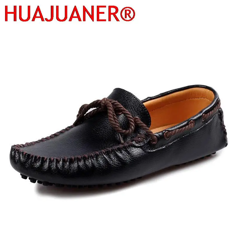 

Brand New Nature Leather Men Luxury Loafers Men's Casual Shoes Breathable Tassel Soft Driving Shoes Handmade Business Male Flats
