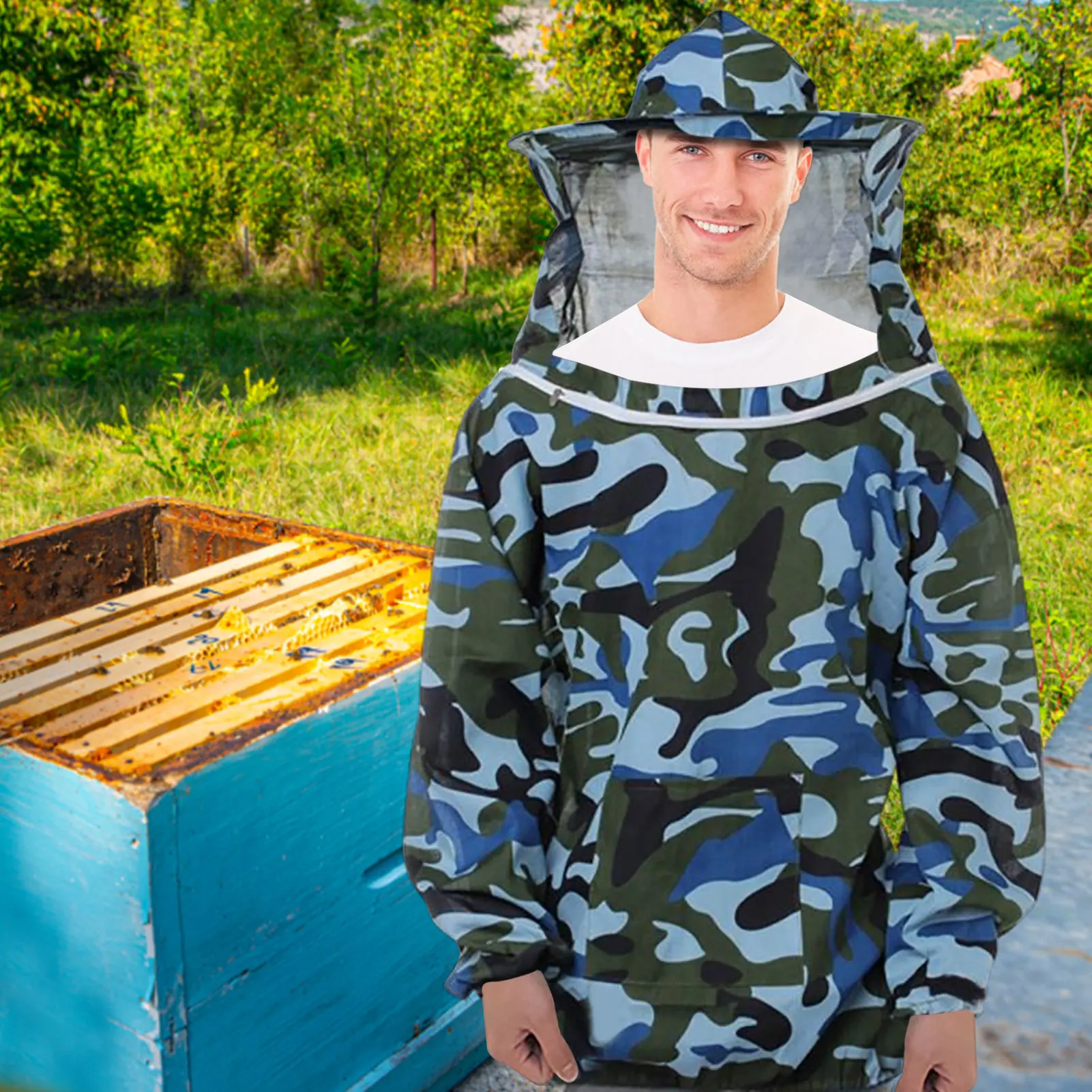 Professional Beekeeping Suit Beekeeping Suit Jacket Jacket For Professional Beekeepers Smock With Veil