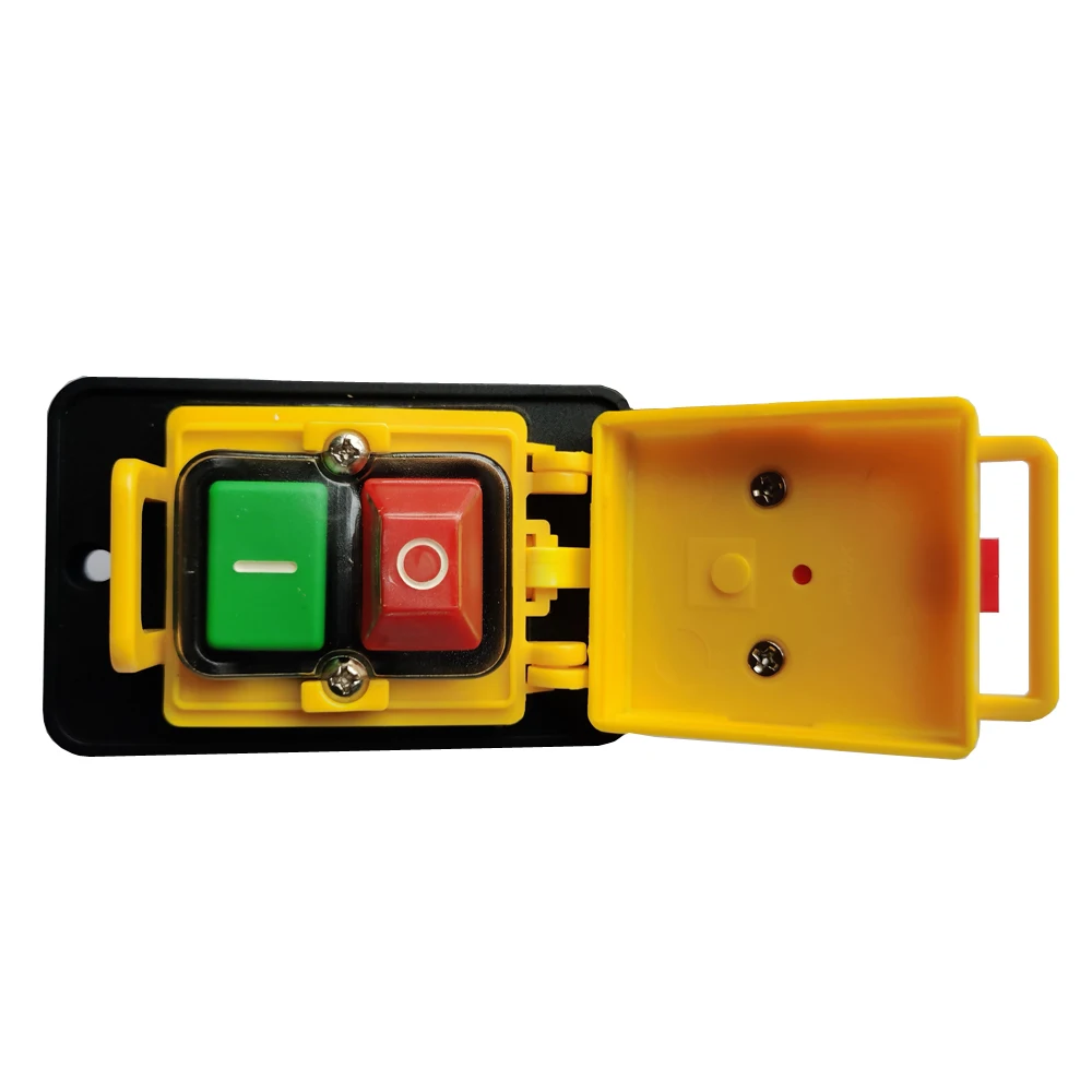 Prova Impermeável Água Emergência Eletromagnética Interruptor de Botão Kedu Pinos Interruptor de Botão para Moedor Broca Bancada Kjd12 120v 10a à