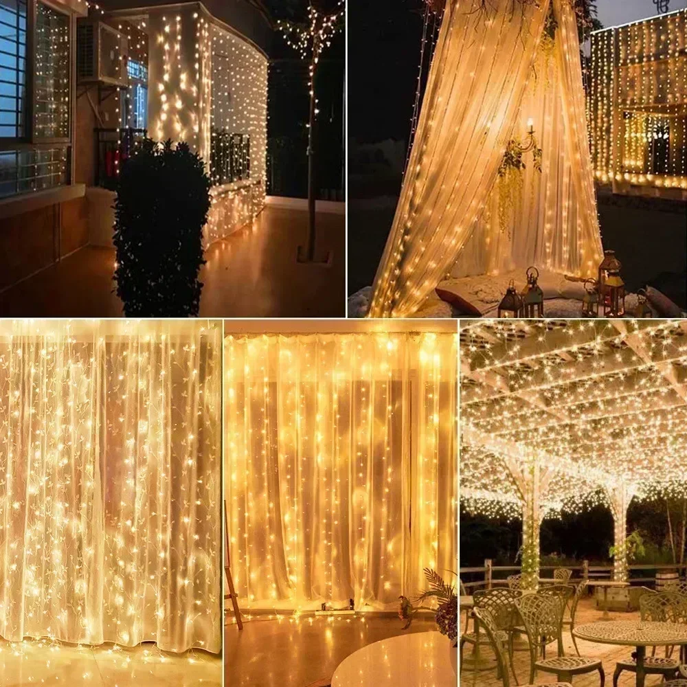 Waterproof Solar Fairy String Lights Outdoor Garden Decor
