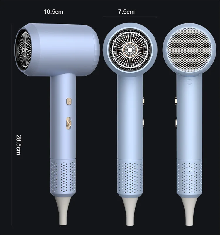New Hammer Hair Dryer with High Airflow of 59 Seconds, Blue Light Ion Thermostat