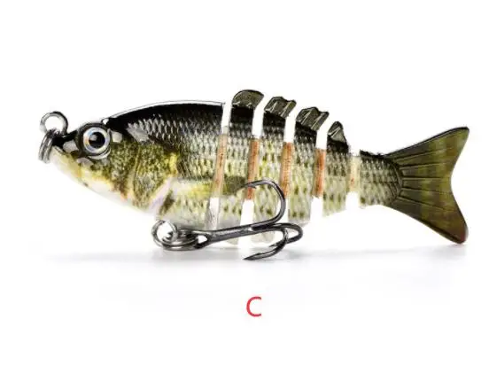 6cm Mini Jointed Swimbait Fishing Lures 4.7g Fish Bait for Bass Crappie  Bluegill