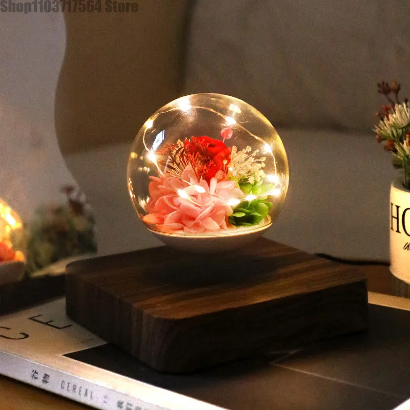 

Valentine's Day gift idea to send girlfriend eternal flower maglev decorative rose gift box wife girlfriends birthday gift