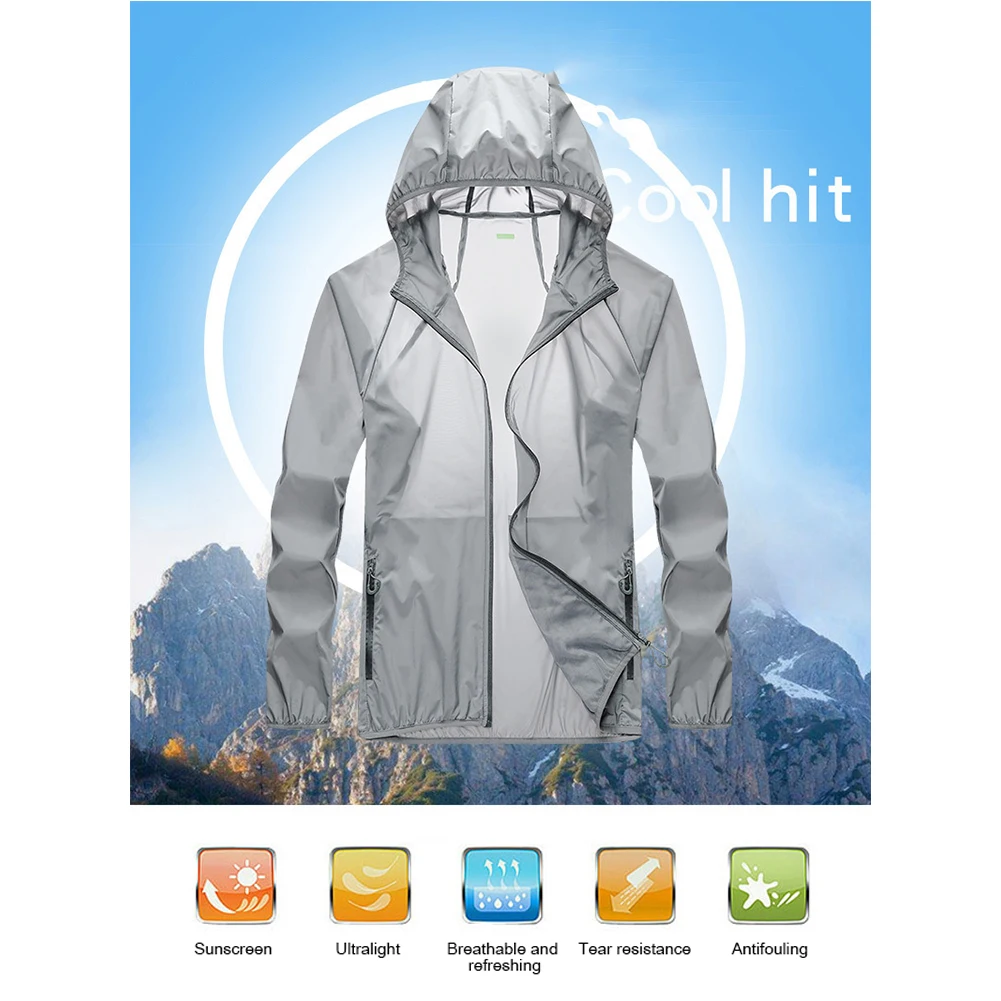 Buy Ultralight Hooded Anti-UV Quick Dry Sun Protection Clothing