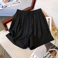 Plus Size Shorts For Women Summer 2025 New Arrival High Elastic Waist Loose Shorts Women Casual Drawstring Women's Short Pants - Image 2