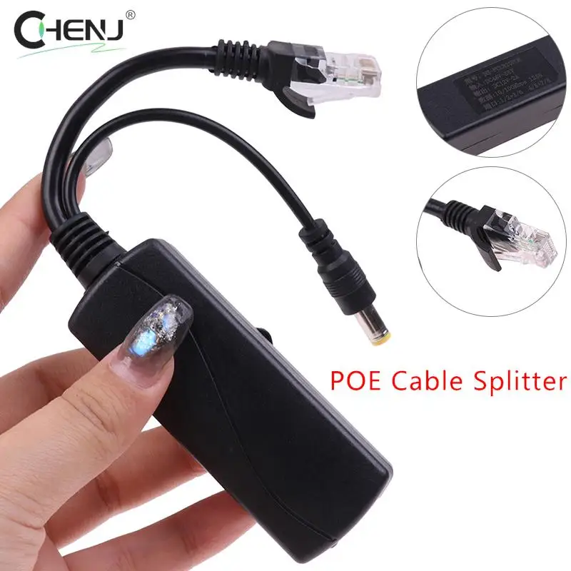 

1pcs 48V To 12V POE Connectors Adapter Cable Splitter Injector Power Supply Module For Security Camera CCTV Surveillance