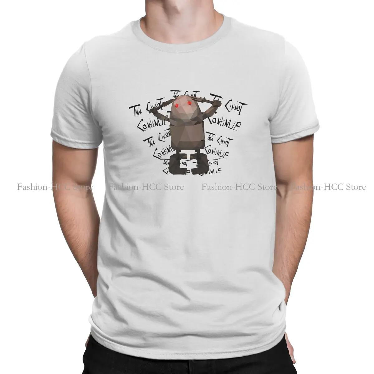 

This Cannot Continue NieR Harajuku TShirt Drakengard Drag-on Dragoon ARPG Game Printing Leisure T Shirt Men Tee Polyester