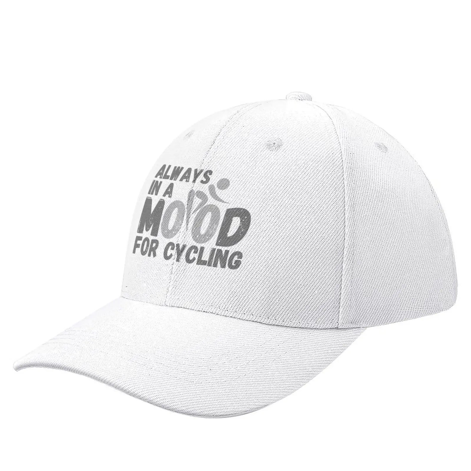 

Always in a mood for cycling - grey Baseball Cap Sun Hat For Children Golf Cap black Fluffy Hat Golf Women Men's