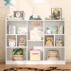 Vabches Kids Bookshelf Wood Children's Bookcase with Lots Storage Shelves Toy Storage Organizer Book Display Shelf for Kids Room 1