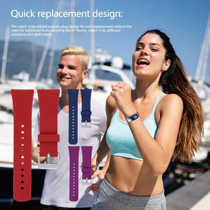 

Silicone Watch Band For Samsung Gear Fit 2 Pro Fitness Replacement Wrist Strap For Women And Men Bracelet