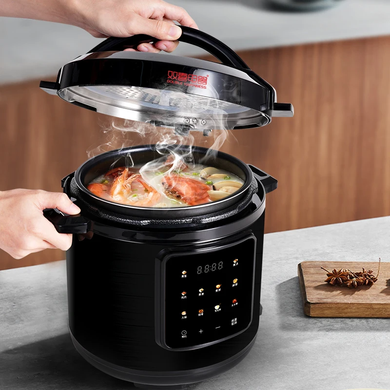 Double Happiness Smart Electric Pressure Cooker Multifunctional, High Pressure Capacity with Holographic Color Screen for Home