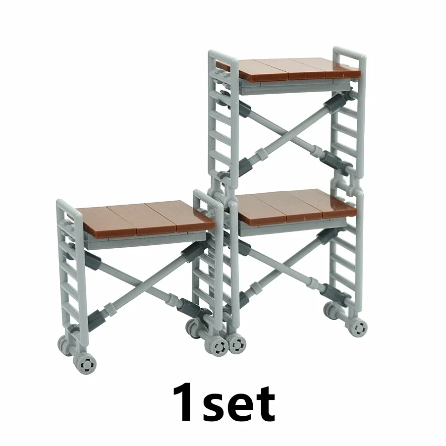 DIY Accessories City Friends House MOC Parts Fence Stairs Ladder Gate Building Blocks Door Window Figures Garden Leduo Bricks 3