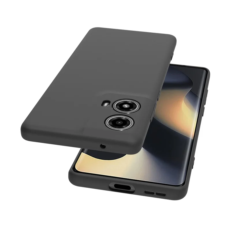 ل Moto G85 5G حافظة G 85 بولي يوريثان لينة أسود سل...