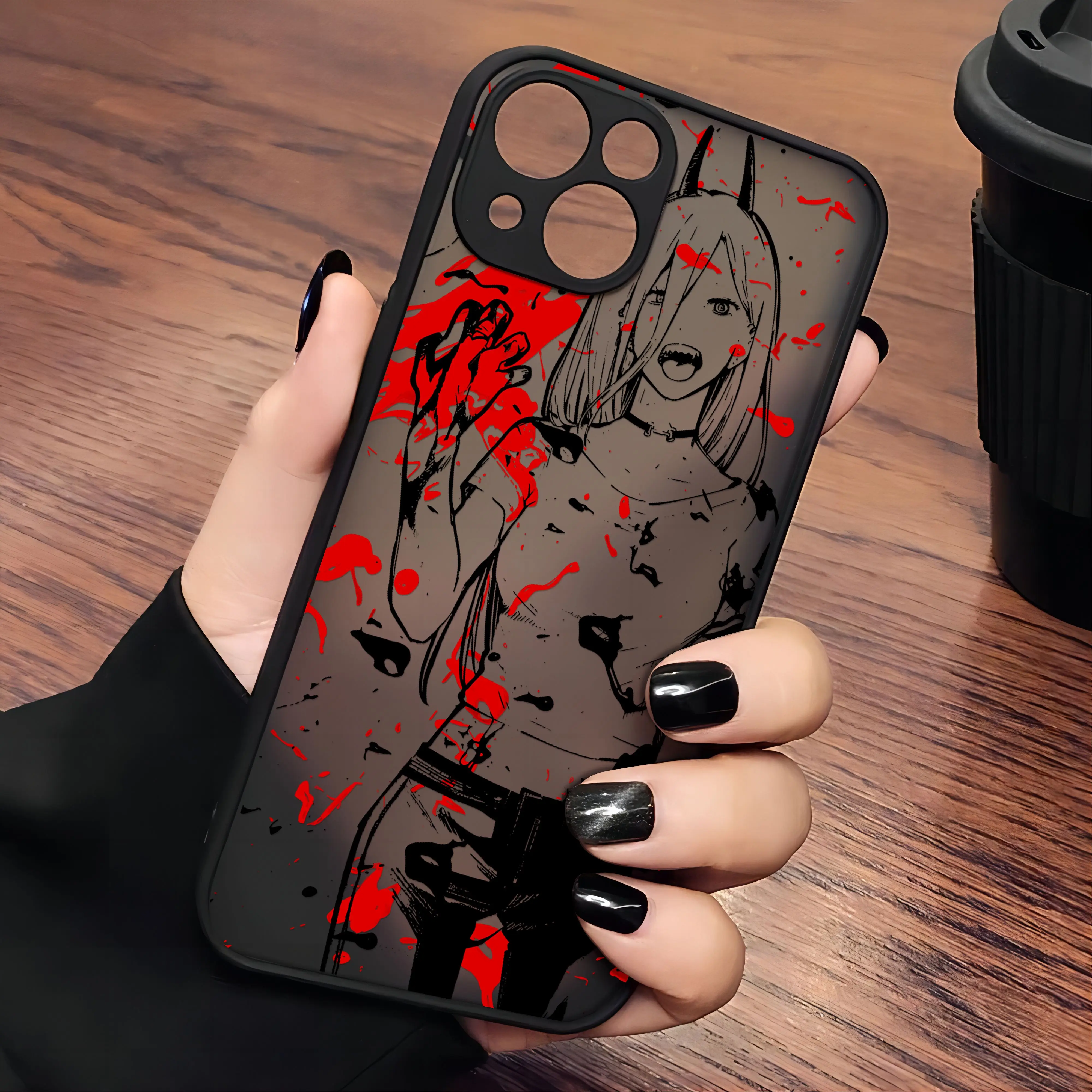 Chainsaw Man Anime Makima Transparent Phone Case
