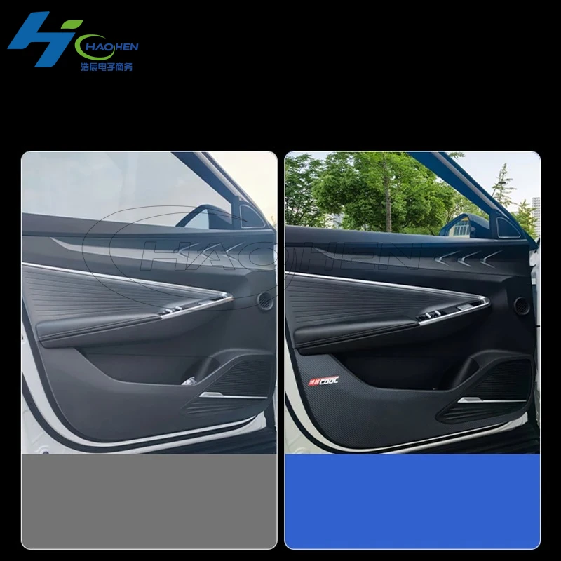 Geely Cityray 2024 2025 자동차 스타일링 가죽 도어 안티 킥 패드 보호 사이드 에지 필름 보호 스티커 자동차 액세서리