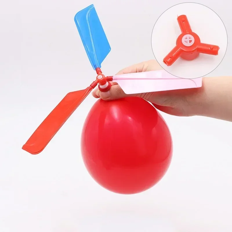 10/1Pcs Helicopter Balloons Easter Balloon Portable Outdoor Air Playing Toys Powered Flying Games Birthday Party Supplies 3