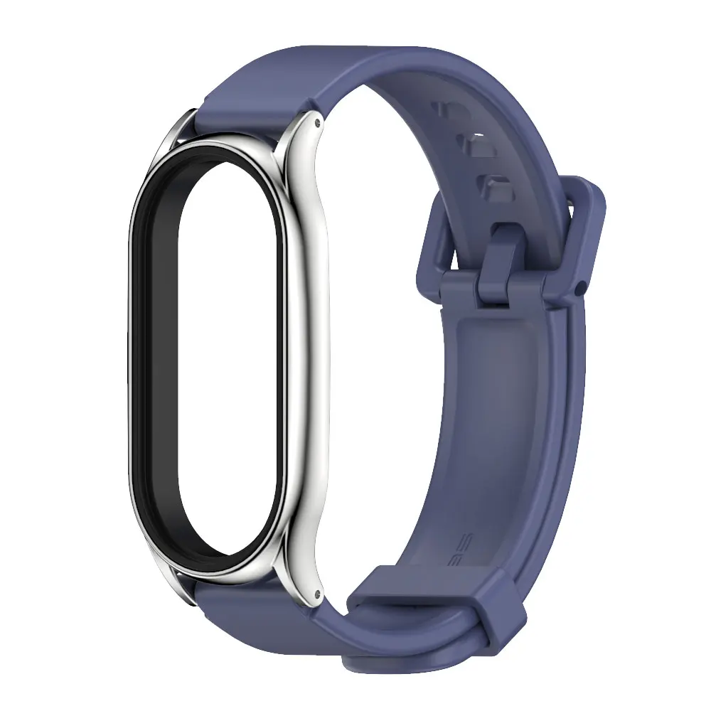 Premium PU Leather Wristband and Metal Bracelet