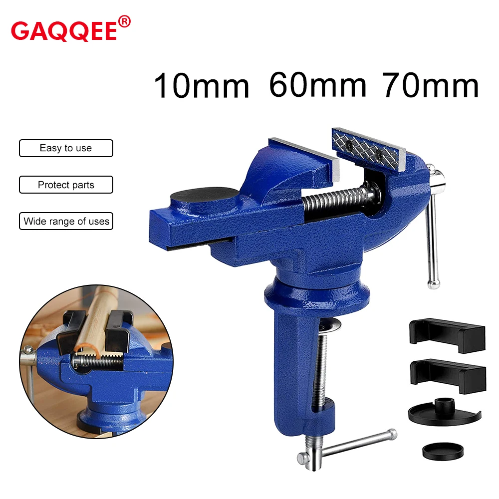 10mm30mm60mmBenchViseMachineViceJawWidth360DegreeSwivelCast