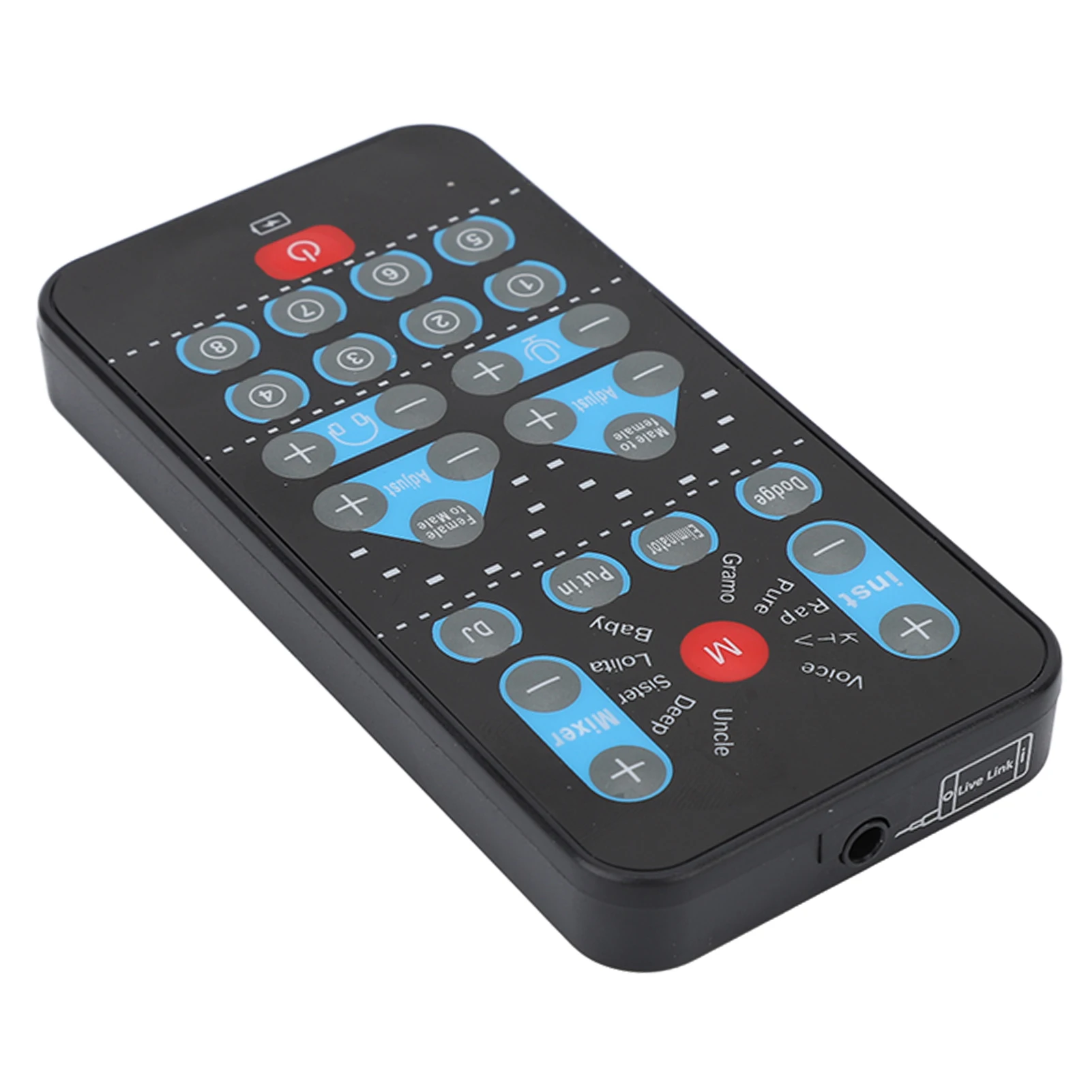 Protable 미니 보이스 체인저 8 사운드 효과 지원 다중 언어 미화 휴대폰 컴퓨터용 휴대용 사운드 카드